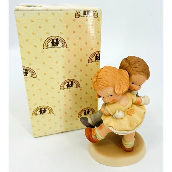 Memories of Yesterday Figurine Enesco Couple Dancing We's Happy! 1987 NIB - Picture 1 of 6